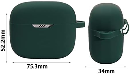 Силиконов калъф за Безжични слушалки JBL Tune 230NC TWS Силиконов Защитен Калъф, удобен за носене Калъф със защита от надрасквания и удари с дългоцевно оръжие (Розов)