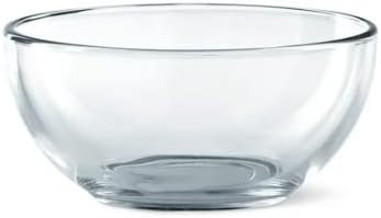 Комплект кръгли съдове от прозрачно стъкло от 12 теми | Здрава посуда | Набор от кухненски аксесоари | Могат да се мият в съдомиялна машина за лесно почистване | Включва Кът чинии, Десертни чинии, Купи и чаши | Полагане