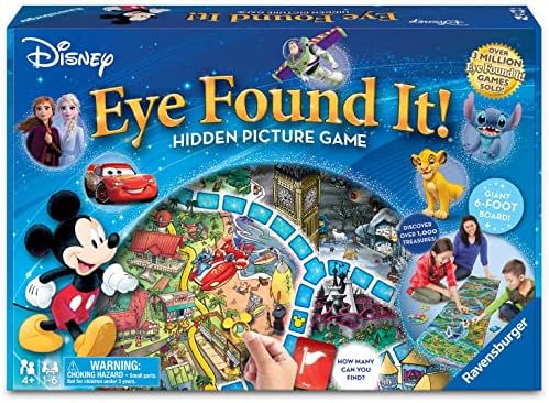 Настолна игра Ravensburger Disney World of Eye Found It, за момчета и момичета на възраст от 4 и повече години - Забавна семейна игра, в която вие ще искате да играете отново и отново