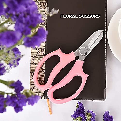 Ножица за цветя Qisebin, Градински ножици с удобна дръжка, Професионална ножица за цветя от неръждаема стомана са идеални за организацията на цветя, декоративни расте?