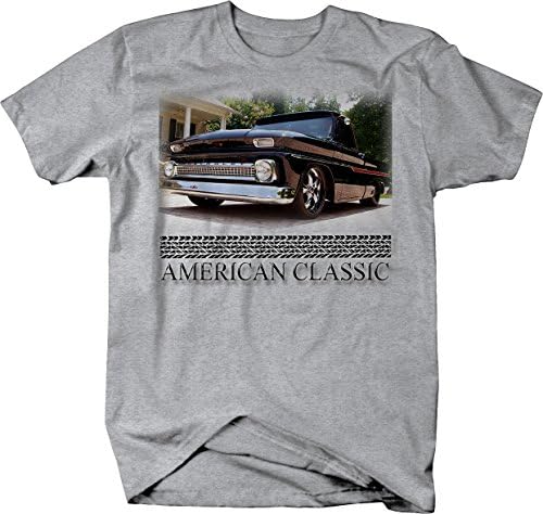Мъжки t-shirt American Classic Muscle Car C10 Black & Chrome Truck 1960-66 за мъже