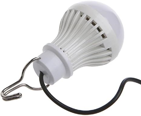 LIYUDL 5 W 10 Led USB-лампи с Превключвател, Енергоспестяващ Нощна Лампа за Къмпинг с Кука за Дома, Бял
