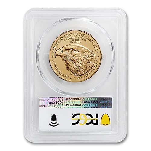 Монета MS-70 на кюлчета с американския златен орел тегло (W) 1 унция 2023 година (Първия ден на издаване - със званието на монетния двор на Уест-Пойнта) 22 хиляди $50 бр. MS70