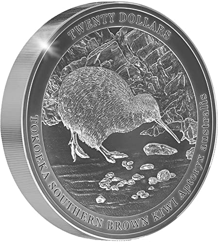 2023 ДЕ Киви PowerCoin 1 Кг Килограм Сребърни монети 20$ Нова Зеландия 2023 Пруф