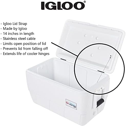 Каишка за капачката на кабела на охладителя, Igloo, 14 Инча - Сверхпрочная Неръждаема Стомана