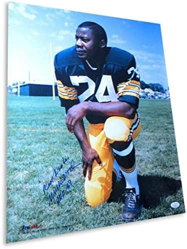 Уили Ууд, Подписала Снимка с Размер 16X20 с Автограф на Грийн Бей Пакърс HOF 89 JSA VV99296 - Снимки NFL с автограф