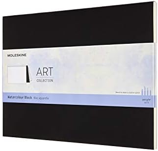 Художествена колекция бележник Moleskine ARTWBL10, Блокове от Акварельной хартия, Ширина 12,2 х Височина 9,1 инча (31 x 23 cm), черна