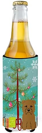 Carolin's Treasures BB4185MUK Merry Christmas Tree Glen of Imal Тен Ултра-Обнималка за тънки кутии, Обнималка с ръкав-интеркулер за напитки, Стираемая в колата, Обнималка с ръкав за напитки, Сгъ