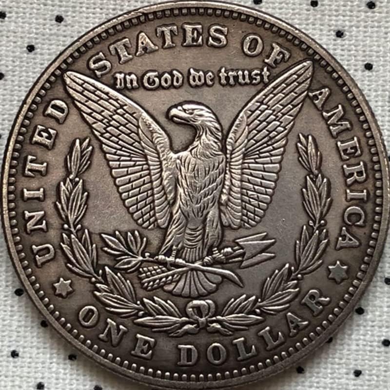 38 ММ Старинна Сребърна Доларова Монета Американски Морган Скитник Монета Занаят 96