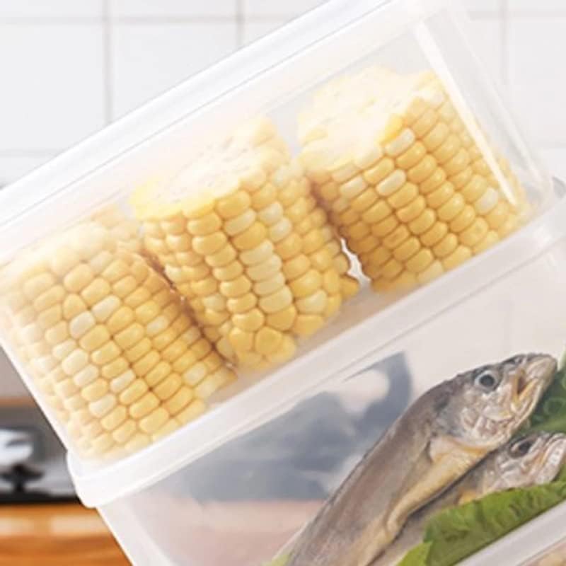 PBKINKM Контейнер за хранителни продукти Кутия За съхранение на Пластмасова Прозрачна Банка За хранителни Продукти и Кухненски Кутия За съхранение Опазване Контейнери (Цвят: D, размер: 1400 мл)
