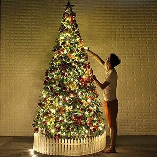 CYWYQ Коледна украса на Коледната елха на 3 м 3,5 м 4,5 м Опаковане в твърди корици Празничен подпори за оформяне на сцена за пазаруване в хотела-Около 400 см (157 см)