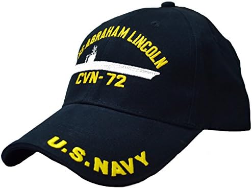 EAGLE CREST USS Abraham Lincoln CVN-72 нисък профил Шапка Тъмно син цвят