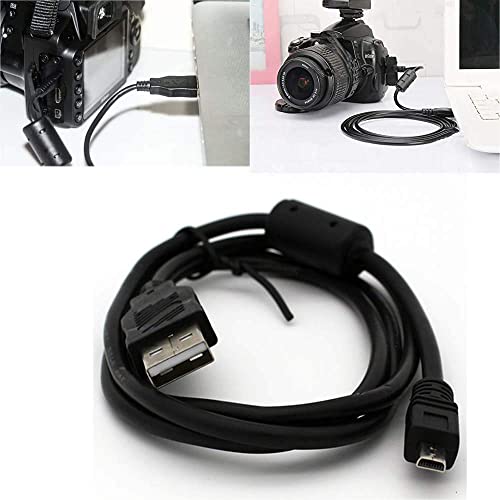 Aiivioll Преносимото USB кабел за синхронизация на данни с 8-контактна камера, Съвместим с цифров фотоапарат Sony Cybershot Cyber-Shot DSCH300 DSCW800 DSCW830 DSC-W370 (1,5 м)