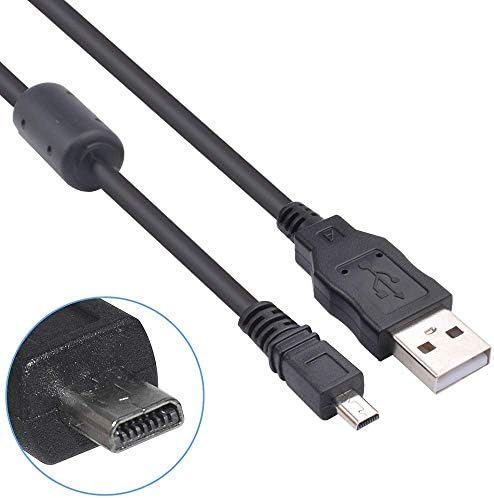 Преносимото USB кабел UC-E6 За прехвърляне на снимки на данни, синхронизация, 8-пинов кабел за зареждане кабел, Съвместим с цифрови огледално-рефлексни фотоапарати D3200 D3300 Coolpix L340 L32 A10 P520 P510 P500 S9200