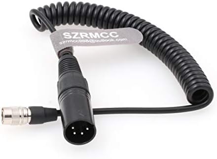 Спирален Кабел за захранване SZRMCC за Звукови устройства Zoom F8 F4 Zaxcom XLR с 4-пинов конектор към 4-номера за контакт Hirose порт