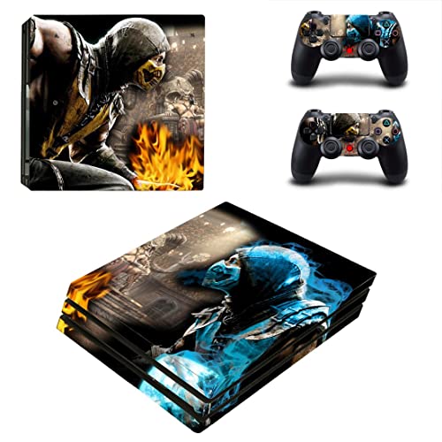 За PS4 ОБИЧАЙНАТА игра Ninja Mortal Best War Kombat X Стикер на корицата на PS4 или PS5 За конзолата PlayStation 4 или 5 и контролери Vinyl Стикер DUC-1798