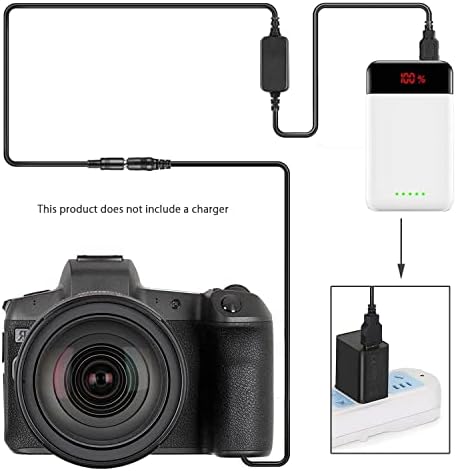 KUTENG Преносимото USB-ac адаптер ACK-E18, Съвместим с камера EOS Rebel RP T7i T8i T6s SL2 SL3 200D 250D 750D 760D 850D Kiss X8i X9i