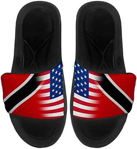 Най-сандали с амортизация ExpressItBest/Джапанки за мъже, жени и младежи - Флаг на Тринидад и Тобаго - Флаг на Тринидад и Тобаго