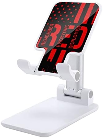 R. E. D не Забравяйте всички Разгъната Поставка за мобилен телефон Red Friday Сгъваема Регулируема стойка за мобилен телефон Настолна док-станция, Съвместима с планшетами iPhone Switch (4-13 )