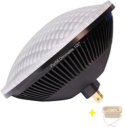 AIPLAMP Par56 Led лампа с регулируема яркост 36 W, прожектор, Топло бяло (2700-3000 До), ъгъл на лъча на 120 °, на основата на GX16D, Замени галогенную лампа Par-56 300 W 500 W, 1 опаковка