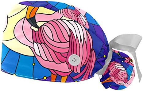 Цветна Работна Шапка Мопсика с Цифри и Регулируема Превръзка на Главата, Пищната Шапка