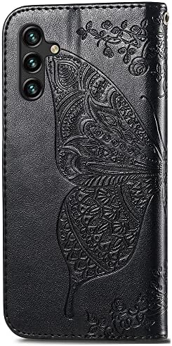 Чанта-портфейл Monwutong за Samsung Galaxy A13 5G, калъф от изкуствена кожа с 3D модел на пеперуда, стабилна магнитна закопчалка и отделения за банкови карти, калъф-притежател на Samsung Galaxy A13 5G, HZD, Планински