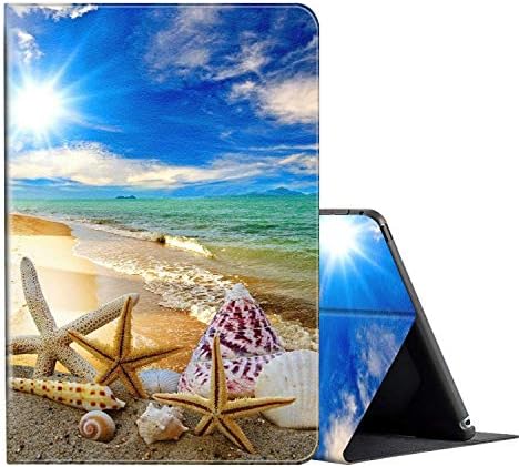 Калъф за Samsung Galaxy Tab A7 10,4 Калъф за таблет 2020 модел SM-T500/T505/T507, Многоугловой Противоскользящий Тънък Сгъваем калъф-поставка Smart Cover Galaxy A7 10,4 инча - Красиви Морски миди