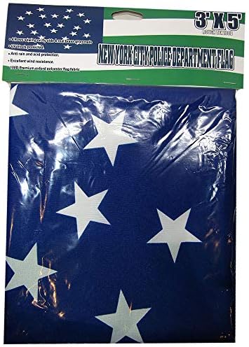 Американски Едро Супермаркет 3x5 Отдел на полицията в Ню Йорк 3 'x5' Флаг от груб текстил Премиум-клас 100D Оксфорд Полиестер