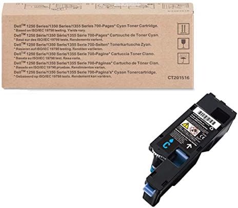 Тонер касета за Dell YX24V SY на 700 страници за Dell 1250c/1350cnw/1355cn/1355cnw/C1760nw/C1765nf/C1765nfw, синьо