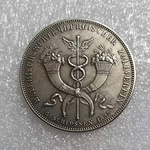 Старинни Занаяти 1827 Немски Сребърен Долар Възпоменателна Монета Събиране на Външната търговия 1519