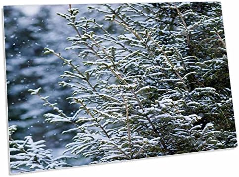 3розовой сняг през зимата в гората, покрити със сняг яде - Настолни подложки (dpd-275973-1)