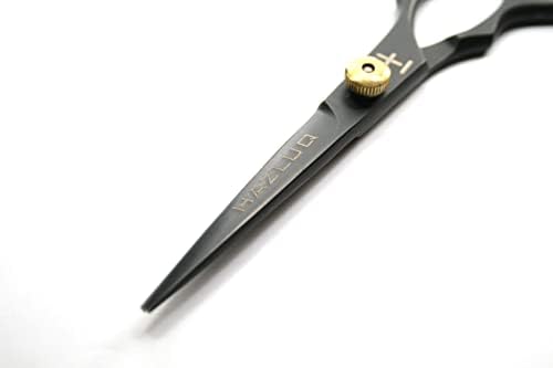 Фризьорски ножици HazLuq - Професионални Ножици за фризьорски салон 5 инча - Остри Ножици за Подстригване от Неръждаема Стомана за Фризьори, мъже, жени - Универсални Ножици за подстригване на коса и брада