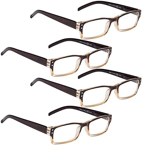LUR 3 опаковки очила за четене в полукръгла рамка + 4 опаковки класически очила за четене (само 7 двойки ридеров + 1,50)