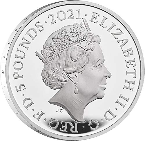 2021 DE Royal Albert Hall PowerCoin 150th Anniversary Сребърна монета 5 паунда Великобритания 2021 Proof