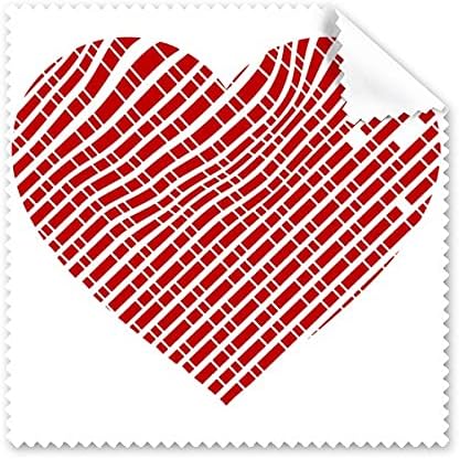Червен Ден на Свети Валентин С Изображение на Сърце от Плат За Почистване на Екрана на Телефона за Пречистване на Точки 5шт