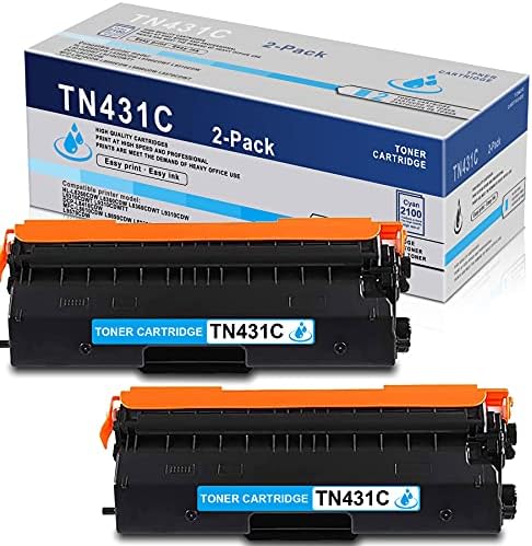 2 Опаковки TN431 TN-431 TN431C TN-431C Синята Съвместим тонер Касета с Висок добив, за да Замени принтер Brother MFC-L8610CDW L8690CDW L8900CDW L970CDWT L9570CDW DCP-L8410CDW